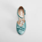 Zapato tacón abierto azúl OH GIRL