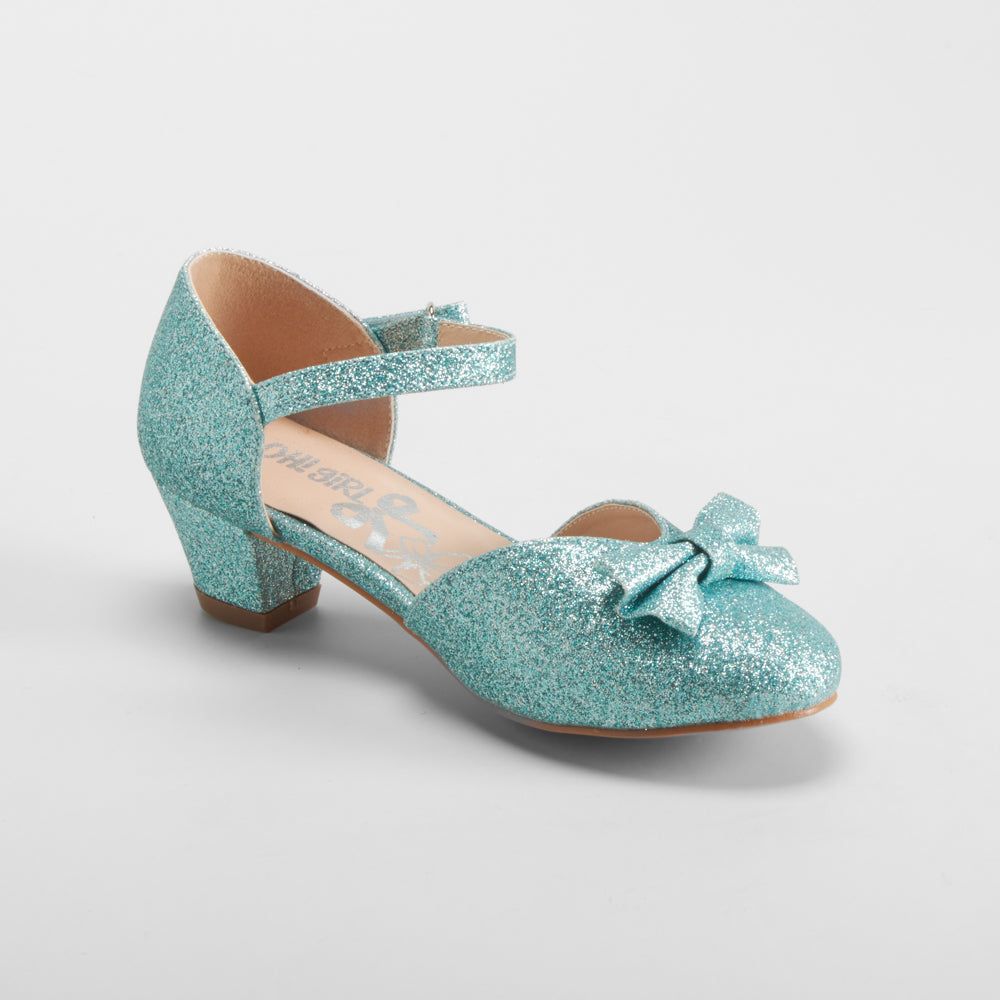 Zapato tacón abierto azúl OH GIRL