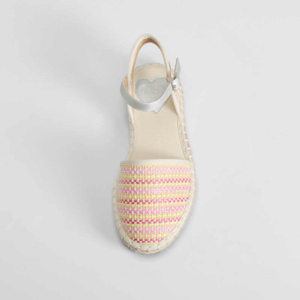 Alpargata yute infantil rafia multicolor OH GIRL