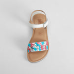 Sandalia de tiras de piel multicolor OH GIRL