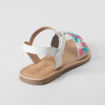 Sandalia de tiras de piel multicolor OH GIRL