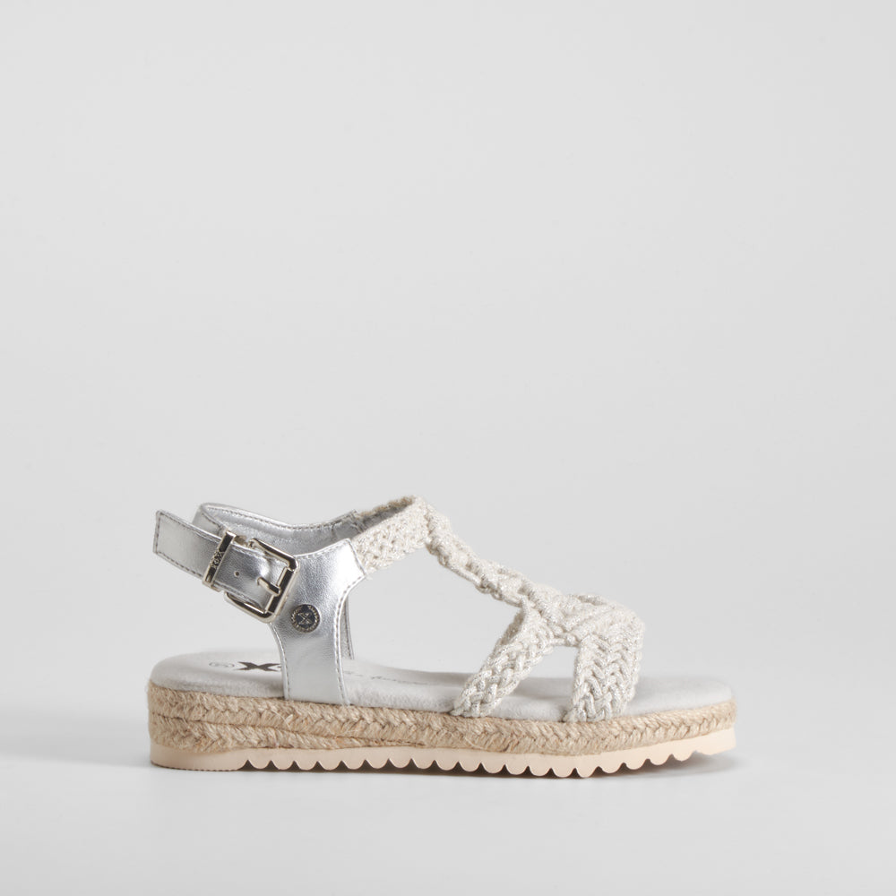 Sandalia croché plata XTI