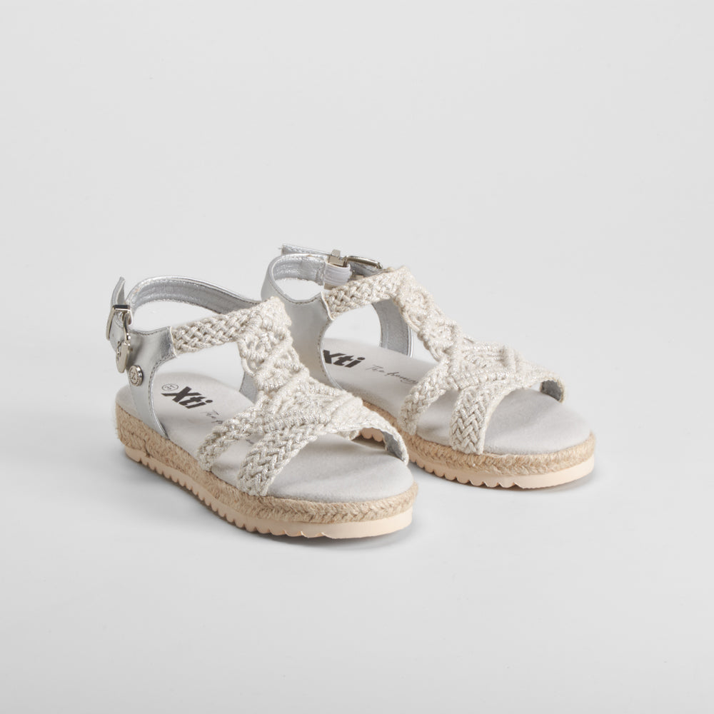 Sandalia croché plata XTI