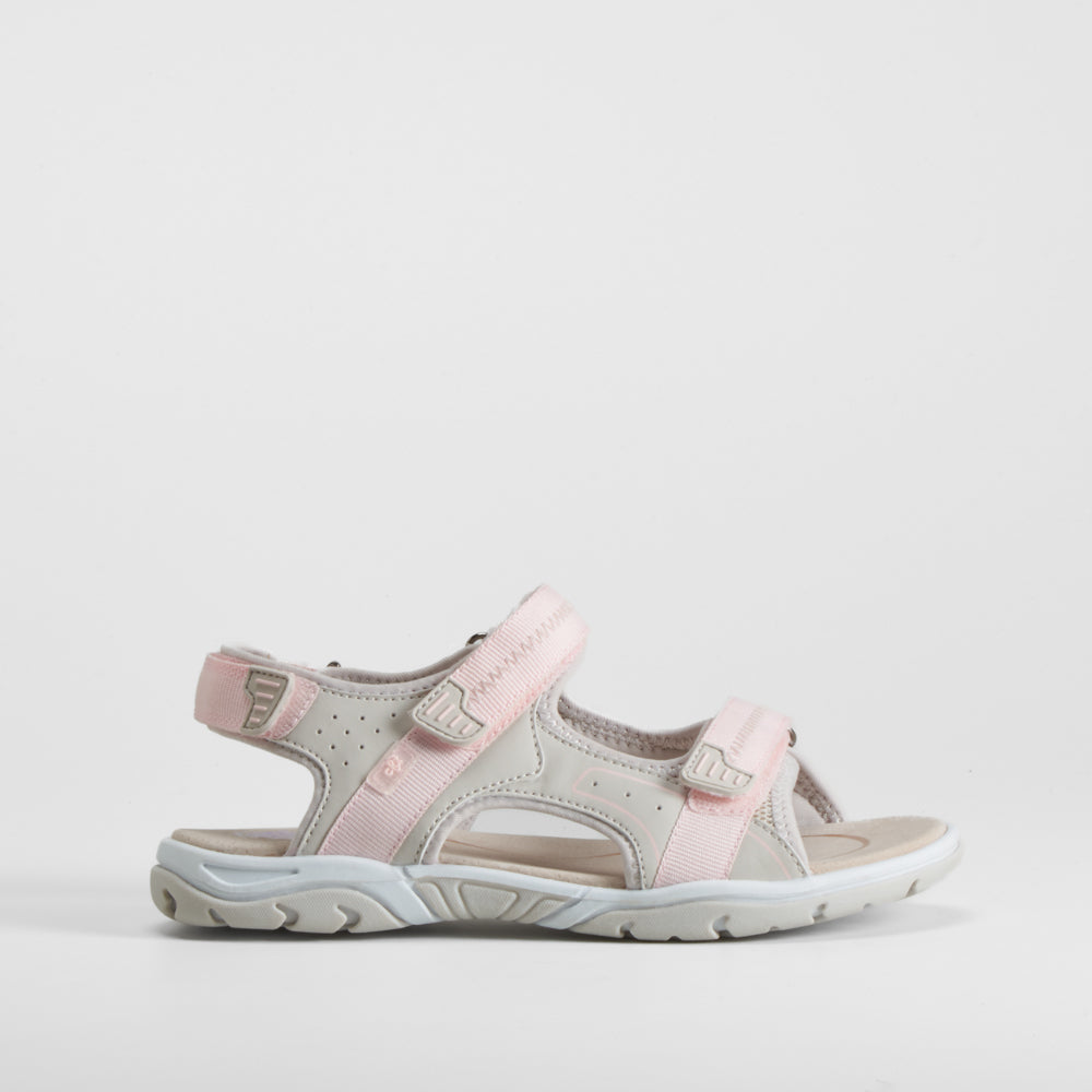Sandalia deportiva gris y rosa COMFEET