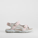Sandalia deportiva gris y rosa COMFEET