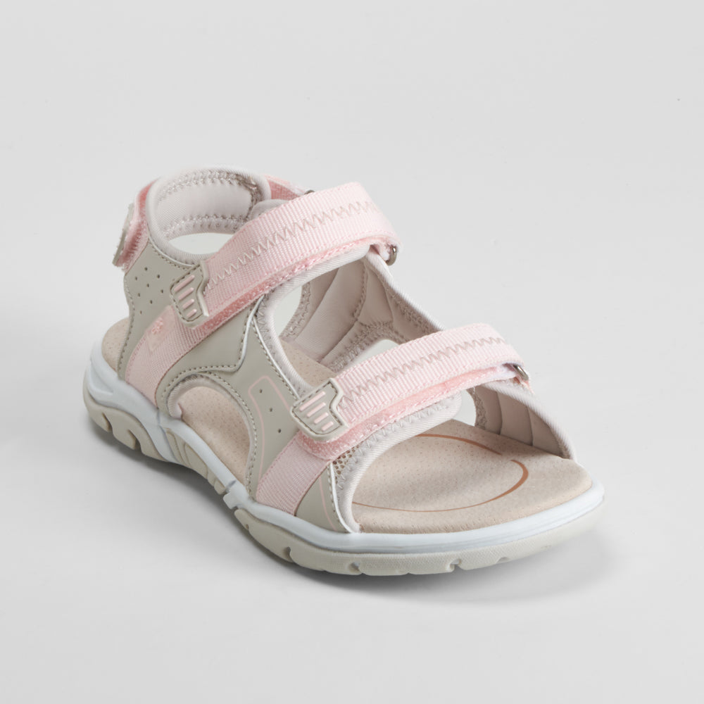 Sandalia deportiva gris y rosa COMFEET