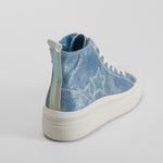Zapatill alta lona azul denim OH GIRL