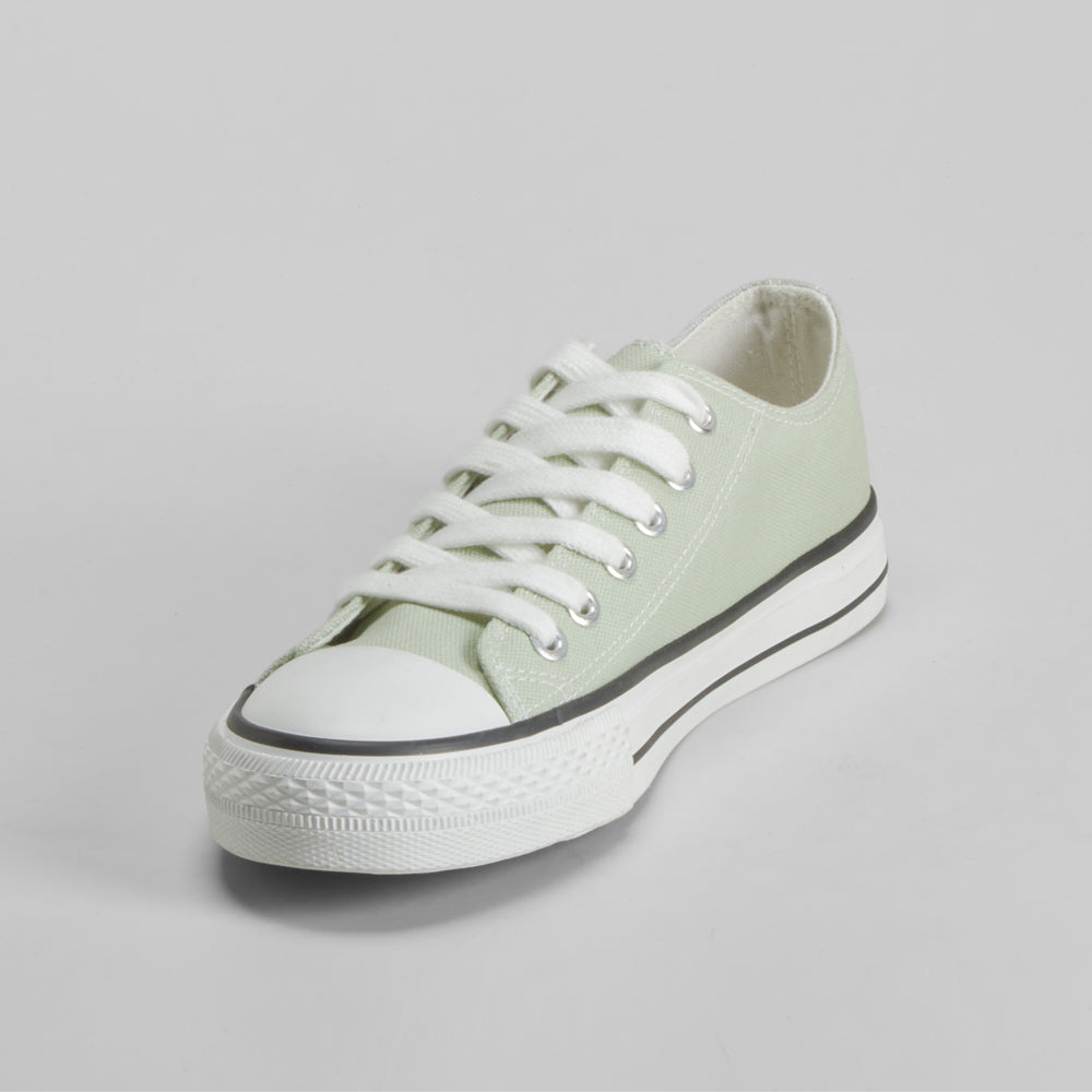 Zapatilla de lona con cordones verde menta OH GIRL