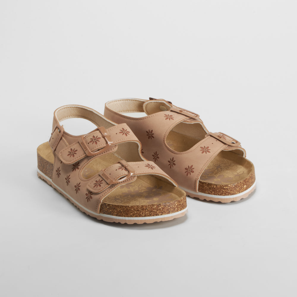Sandalia bio con hebillas marrón OH GIRL