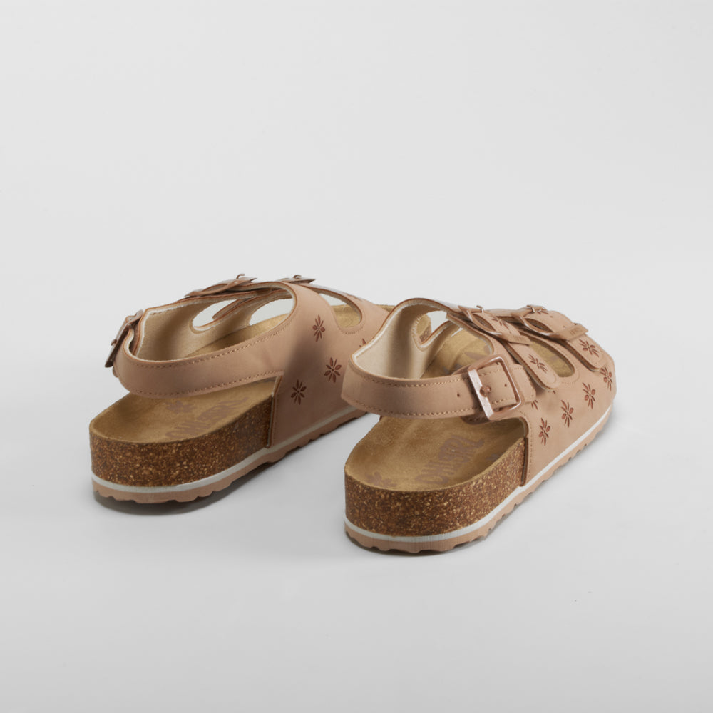 Sandalia bio con hebillas marrón OH GIRL
