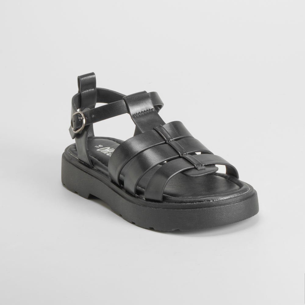 Sandalia plataforma negra OH GIRL