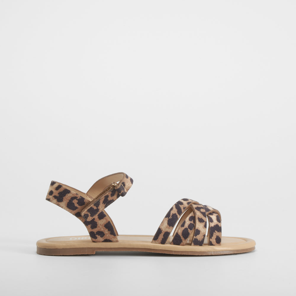 Sandalia plana leopardo OH GIRL
