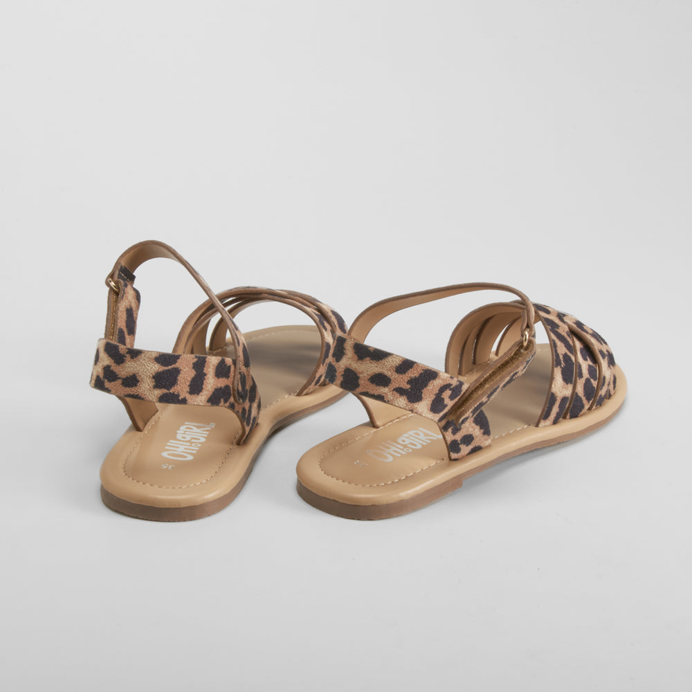 Sandalia plana leopardo OH GIRL