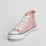 Zapatilla alta de lona rosa OH GIRL