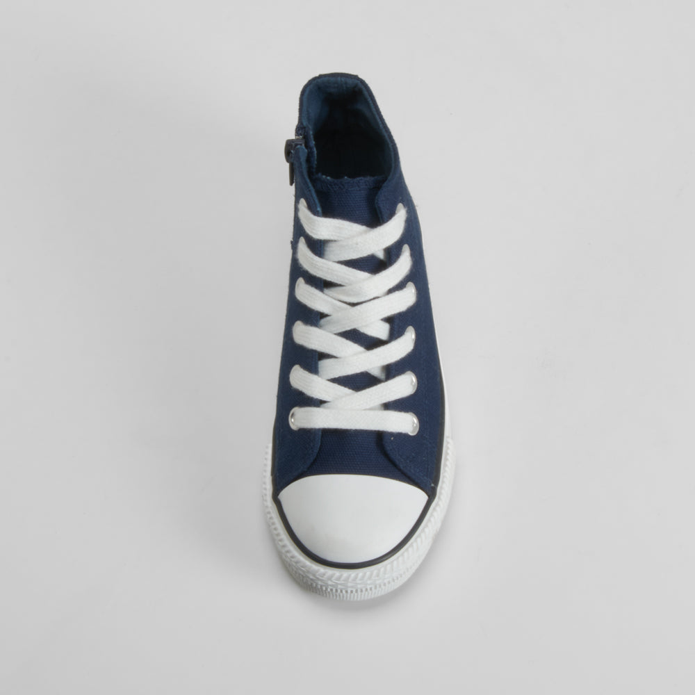 Zapatilla alta lona azul marino OH GIRL