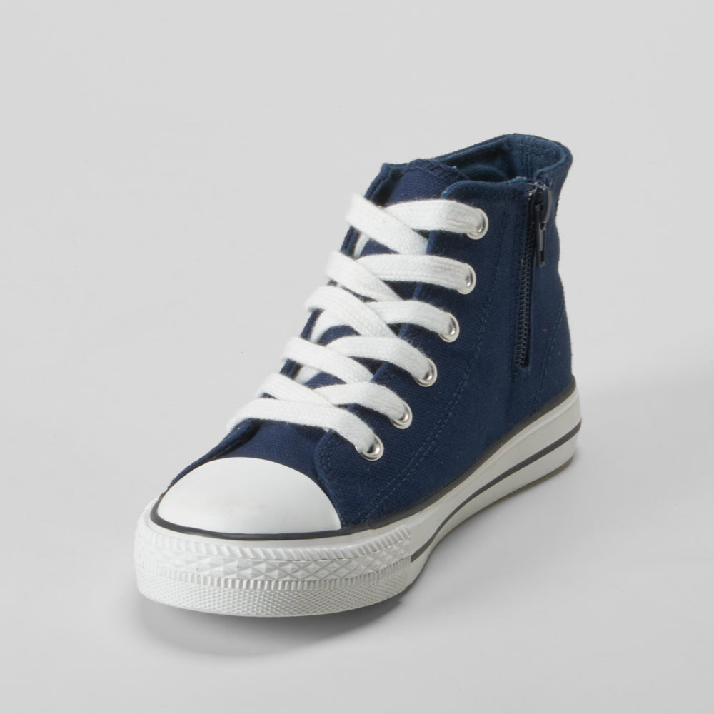 Zapatilla alta lona azul marino OH GIRL