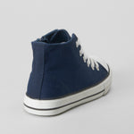 Zapatilla alta lona azul marino OH GIRL