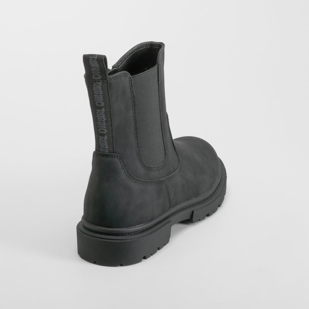 Botín plano negro OH GIRL