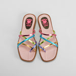 Sandalia tiras de piel multicolor PABLOSKY