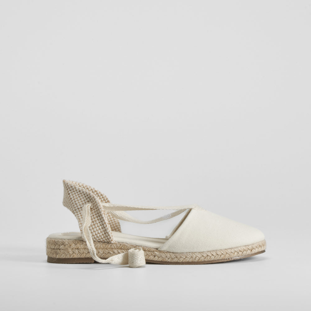 Alpargata de yute cintas beige OH GIRL