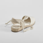 Alpargata de yute cintas beige OH GIRL