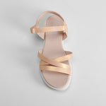 Sandalia de tiras velcro rosa OH GIRL