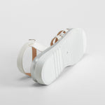 Sandalia de tiras trenza blanca OH GIRL