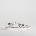 Sandalia cangrejera color plata OH GIRL