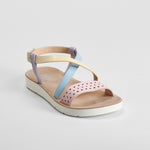 Sandalia plana de tiras multicolor OH GIRL