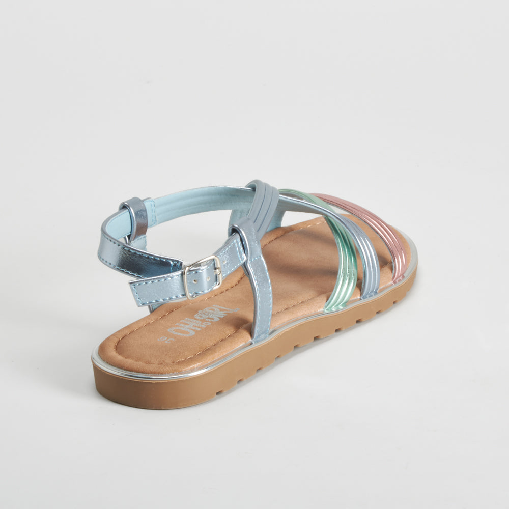 Sandalia de tiras azul OH GIRL