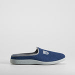 Zapatilla casa confort rizo azul marino COMFEET