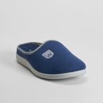 Zapatilla casa confort rizo azul marino COMFEET