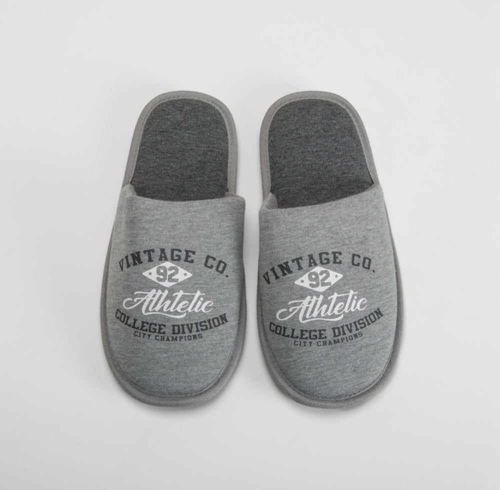 Zapatilla casa vintage gris OLYNE