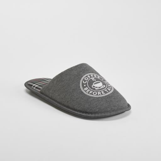Zapatilla casa estampada gris OLYNE