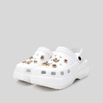Zueco con plataforma y charms blanca XTI