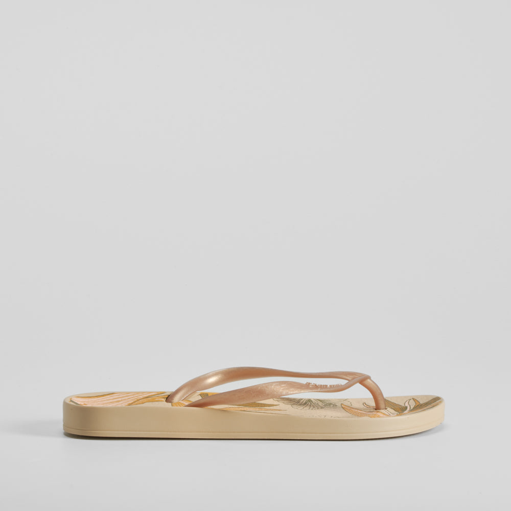 Chancla de dedo floral beige IPANEMA