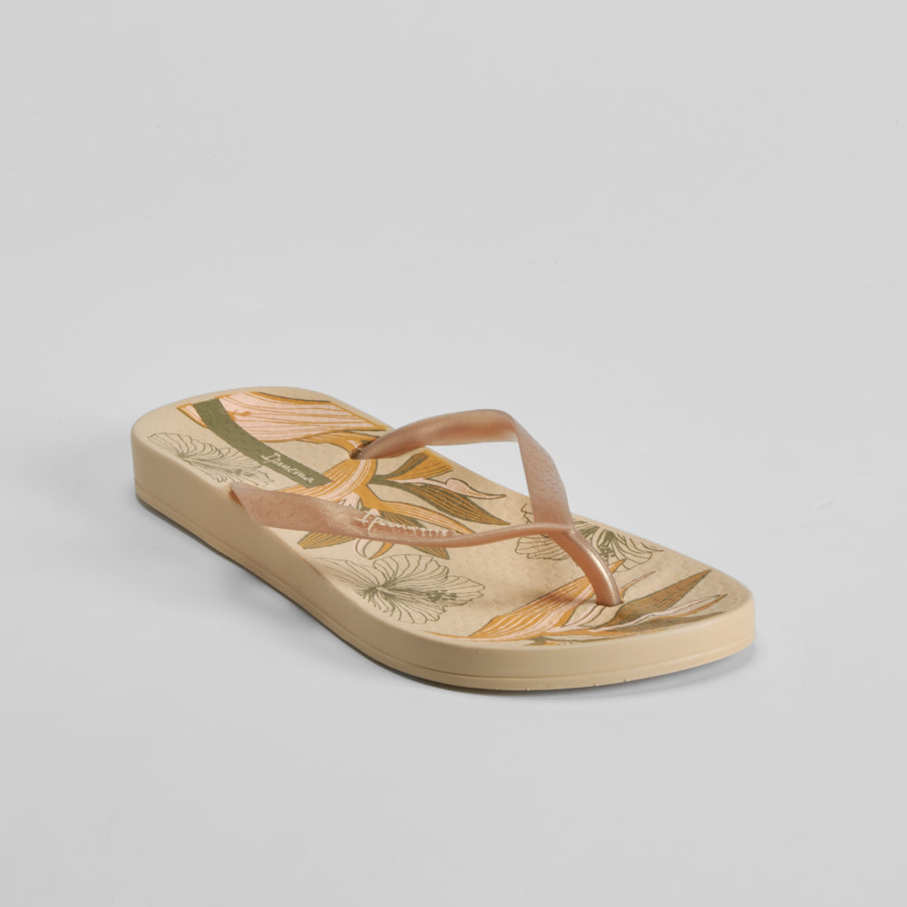 Chancla de dedo floral beige IPANEMA