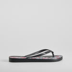 Chancla de dedo estampado floral negra IPANEMA