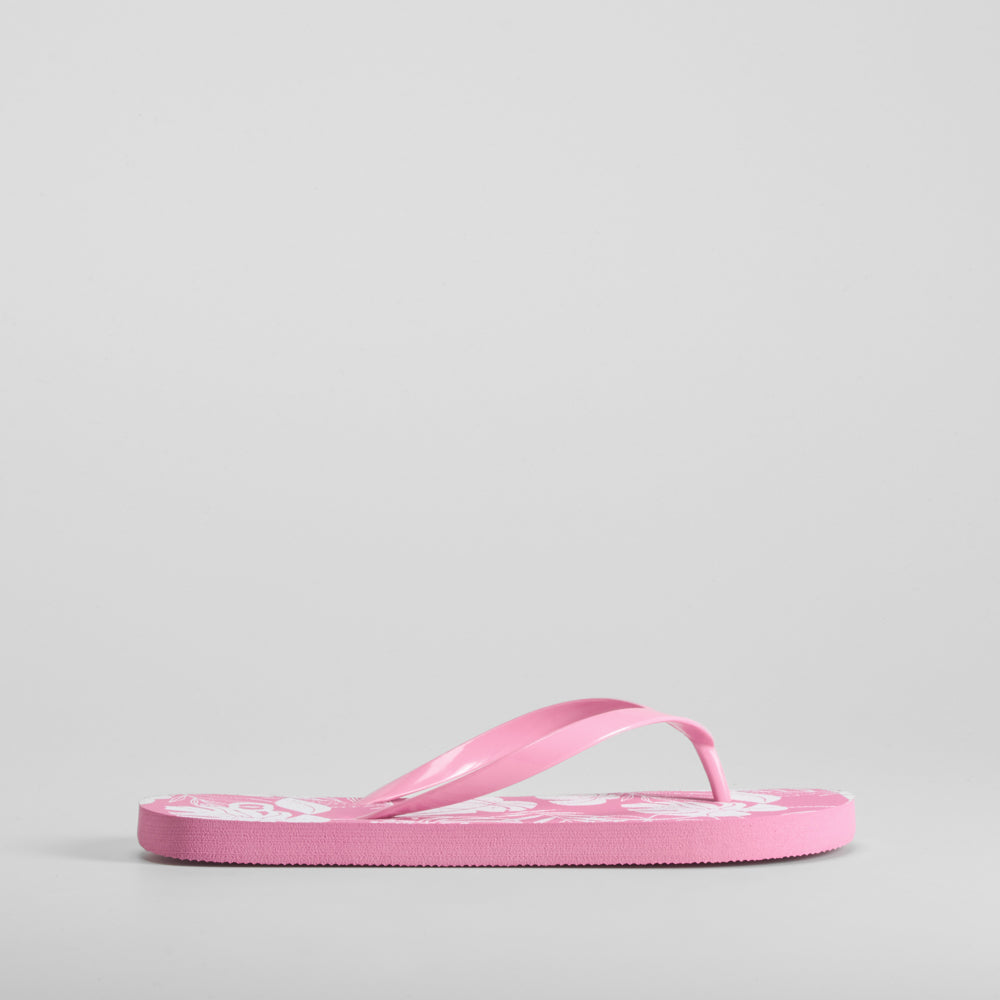 Chancla de dedo floral rosa COCONUT
