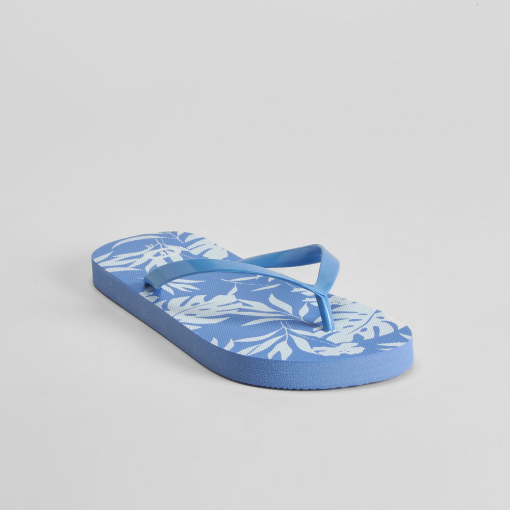 Chancla de dedo floral azul COCONUT