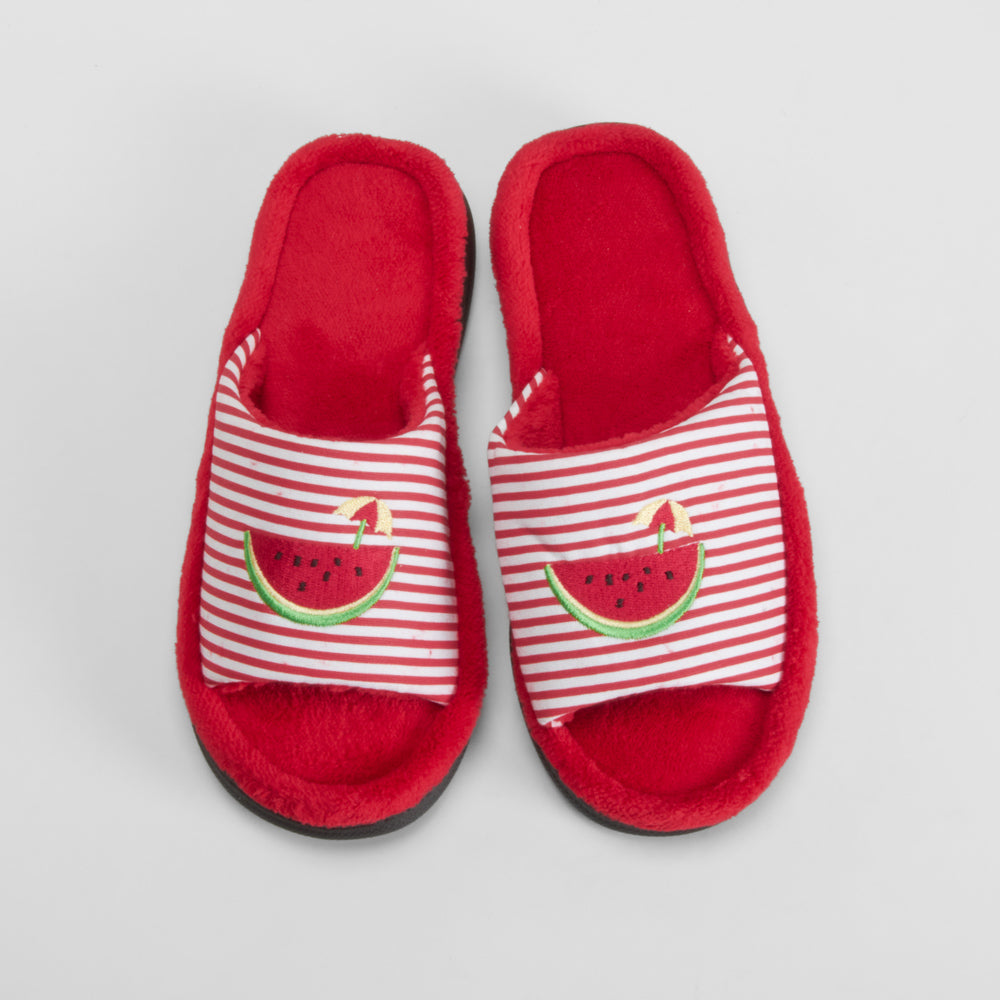 Zapatilla casa sandía rojo OLYNE