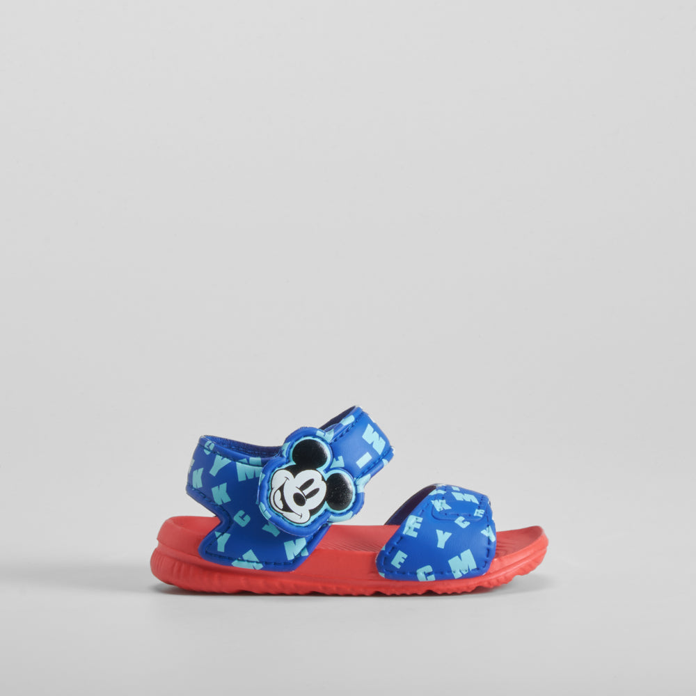 Chancla de playa velcro bebé azul  MICKEY