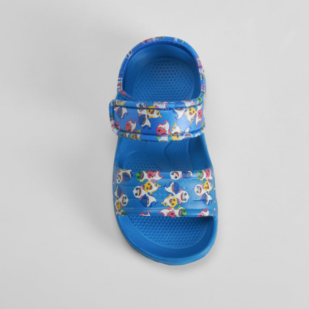 Chancla de playa velcro tiburones azul COCONUT