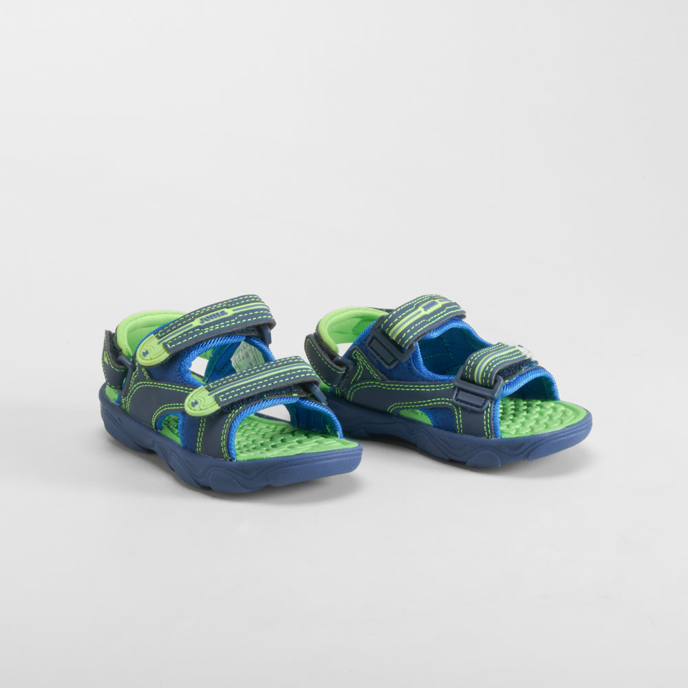 Sandalia deportiva marino y lima JOMA