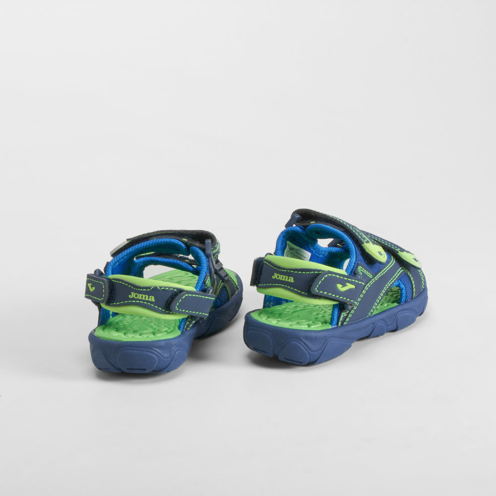 Sandalia deportiva marino y lima JOMA