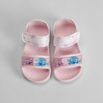 Chancla de playa rosa STITCH