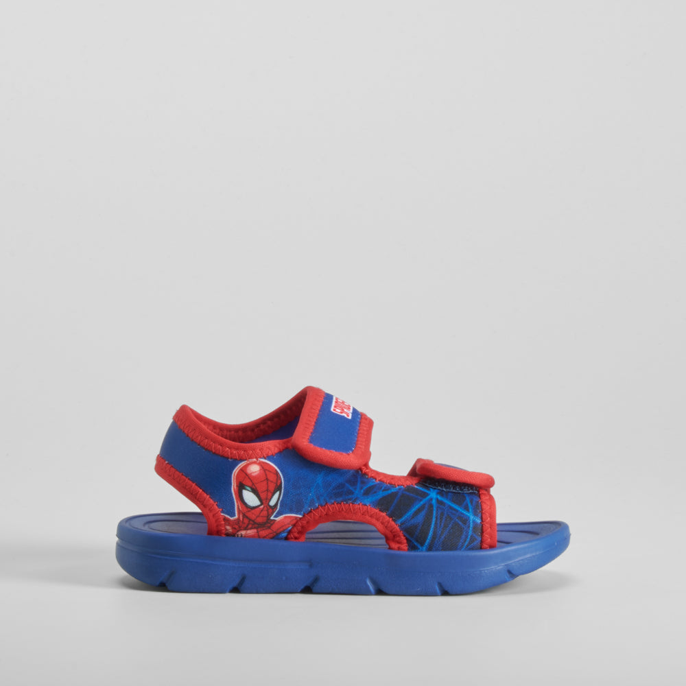 Chancla de playa velcro azul  SPIDERMAN