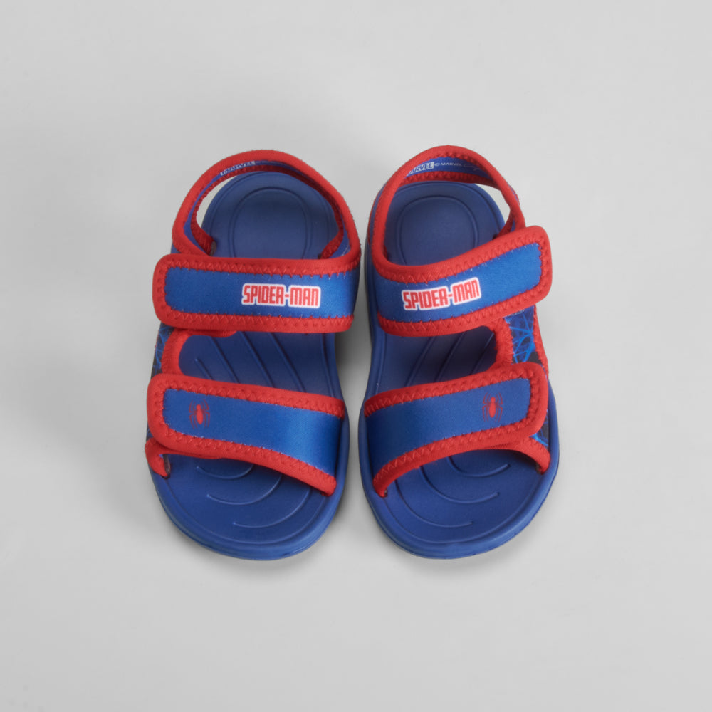 Chancla de playa velcro azul  SPIDERMAN
