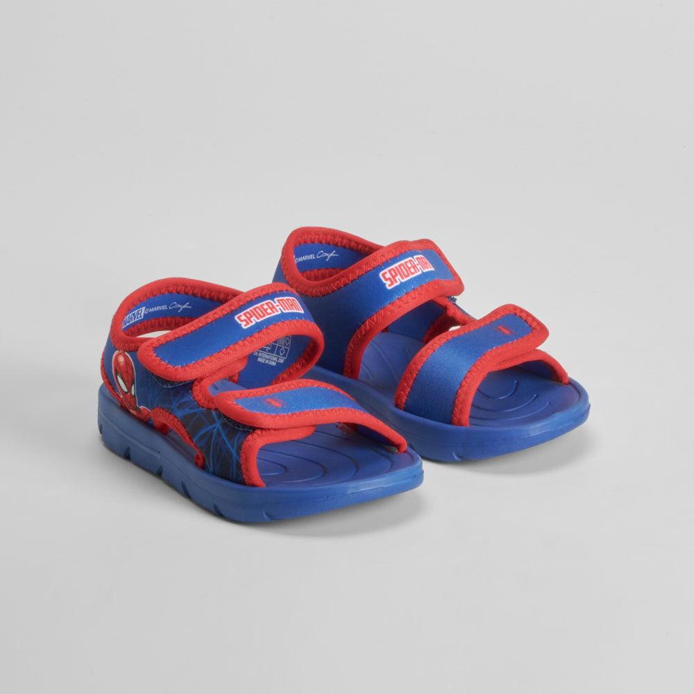 Chancla de playa velcro azul  SPIDERMAN