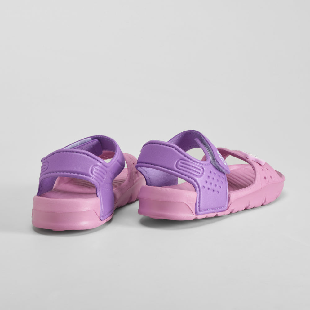 Chancla velcro bebé morada COCONUT
